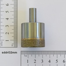 Foret, mèche, trépan 32mm de diamètre au diamant fritté