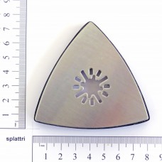 Plateau de ponçage, forme triangulaire