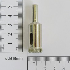 Foret, mèche, trépan 15mm de diamètre au diamant