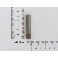 Foret, mèche, trépan 10mm de diamètre au diamant fritté