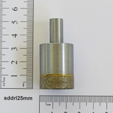 Foret, mèche, trépan 25mm de diamètre au diamant fritté